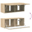 TV vægskab Sonoma 78,5 x 31 x 29,5 cm Konstrueret træ