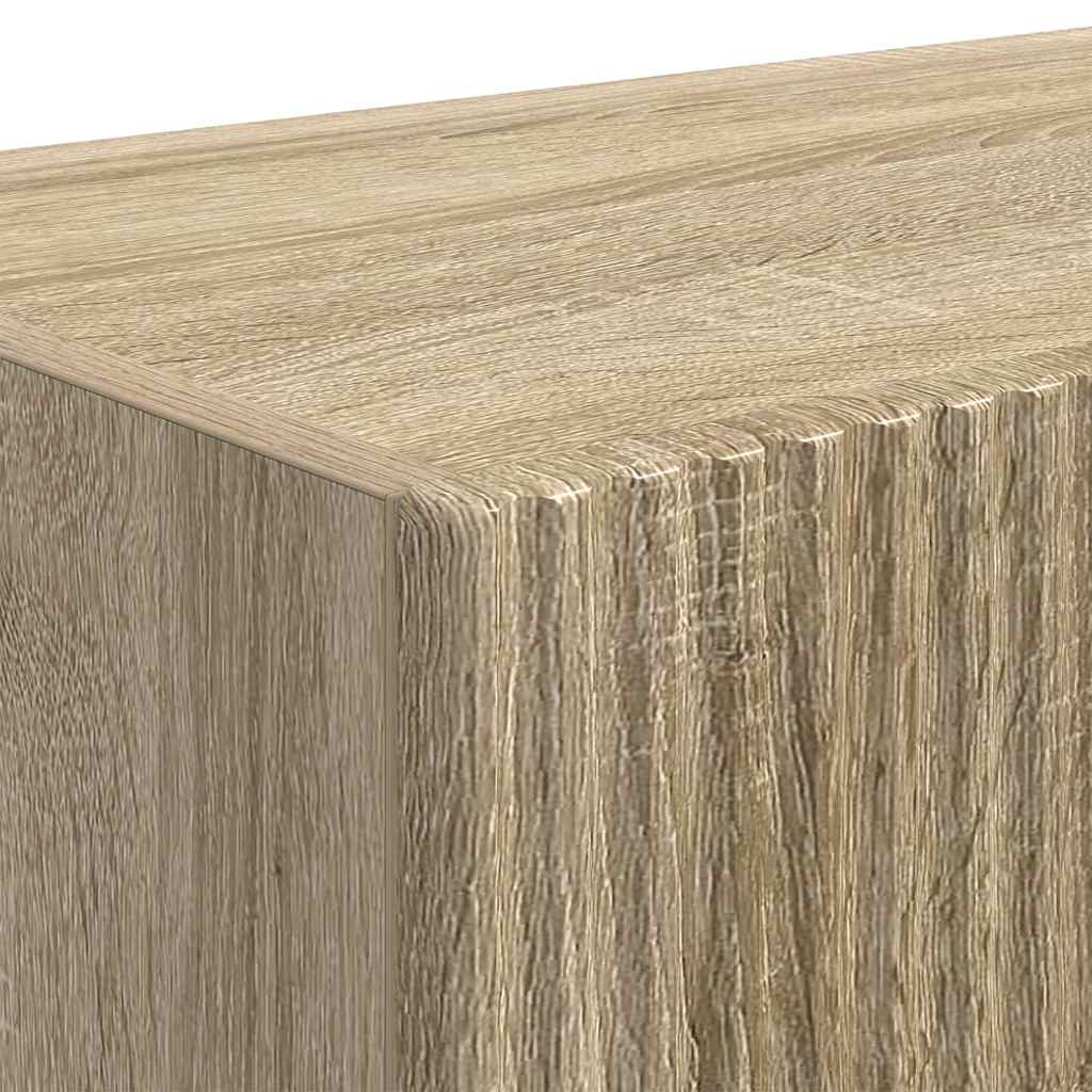 TV vægskab 2 pcs Sonoma 78,5 x 31 x 29,5 cm Konstrueret træ