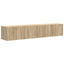 TV vægskab 2 pcs Sonoma 78,5 x 31 x 29,5 cm Konstrueret træ