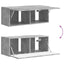 TV vægskab Beton 78,5 x 31 x 29,5 cm Konstrueret træ