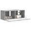 TV vægskab Beton 78,5 x 31 x 29,5 cm Konstrueret træ