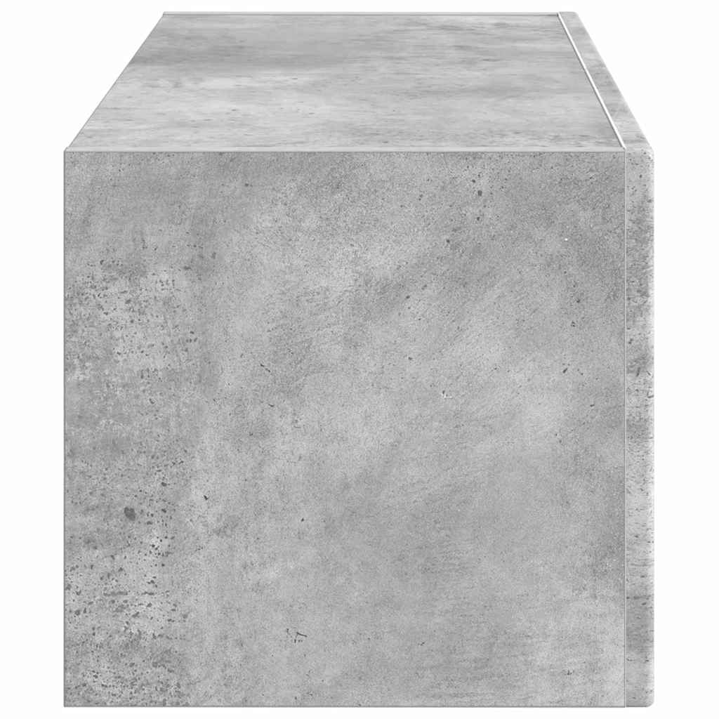 TV vægskab Beton 78,5 x 31 x 29,5 cm Konstrueret træ