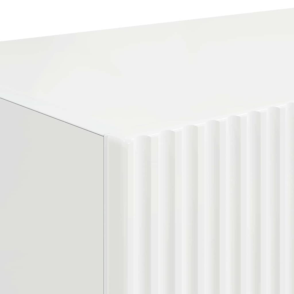 TV vægskab Gloss Hvid 78,5 x 31 x 29,5 cm Konstrueret træ