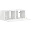 TV vægskab Gloss Hvid 78,5 x 31 x 29,5 cm Konstrueret træ