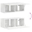 TV vægskab Gloss Hvid 78,5 x 31 x 29,5 cm Konstrueret træ