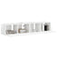 TV vægskab 2 pcs Gloss Hvid 78,5 x 31 x 29,5 cm Konstrueret træ