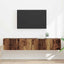 TV vægskab Vægmonteret 2 pcs Gammelt træ 78,5 x 31 x 29,5 cm