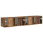 TV vægskab Vægmonteret 2 pcs Gammelt træ 78,5 x 31 x 29,5 cm