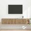 TV vægskab 2 pcs Artisan eg 78,5 x 31 x 29,5 cm Konstrueret træ