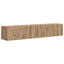 TV vægskab 2 pcs Artisan eg 78,5 x 31 x 29,5 cm Konstrueret træ