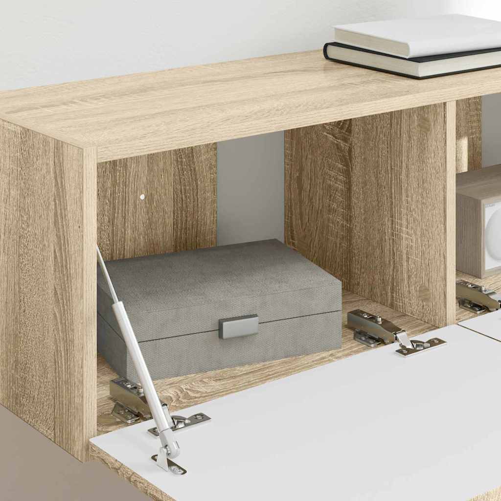 TV vægskab 2 pcs Sonoma 98 x 31 x 29,5 cm Konstrueret træ