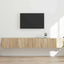 TV vægskab 2 pcs Sonoma 98 x 31 x 29,5 cm Konstrueret træ