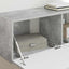 TV vægskab Vægmonteret Beton 98 x 31 x 29,5 cm Konstrueret træ