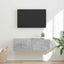 TV vægskab Vægmonteret Beton 98 x 31 x 29,5 cm Konstrueret træ