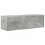 TV vægskab Vægmonteret Beton 98 x 31 x 29,5 cm Konstrueret træ