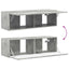 TV vægskab Vægmonteret Beton 98 x 31 x 29,5 cm Konstrueret træ