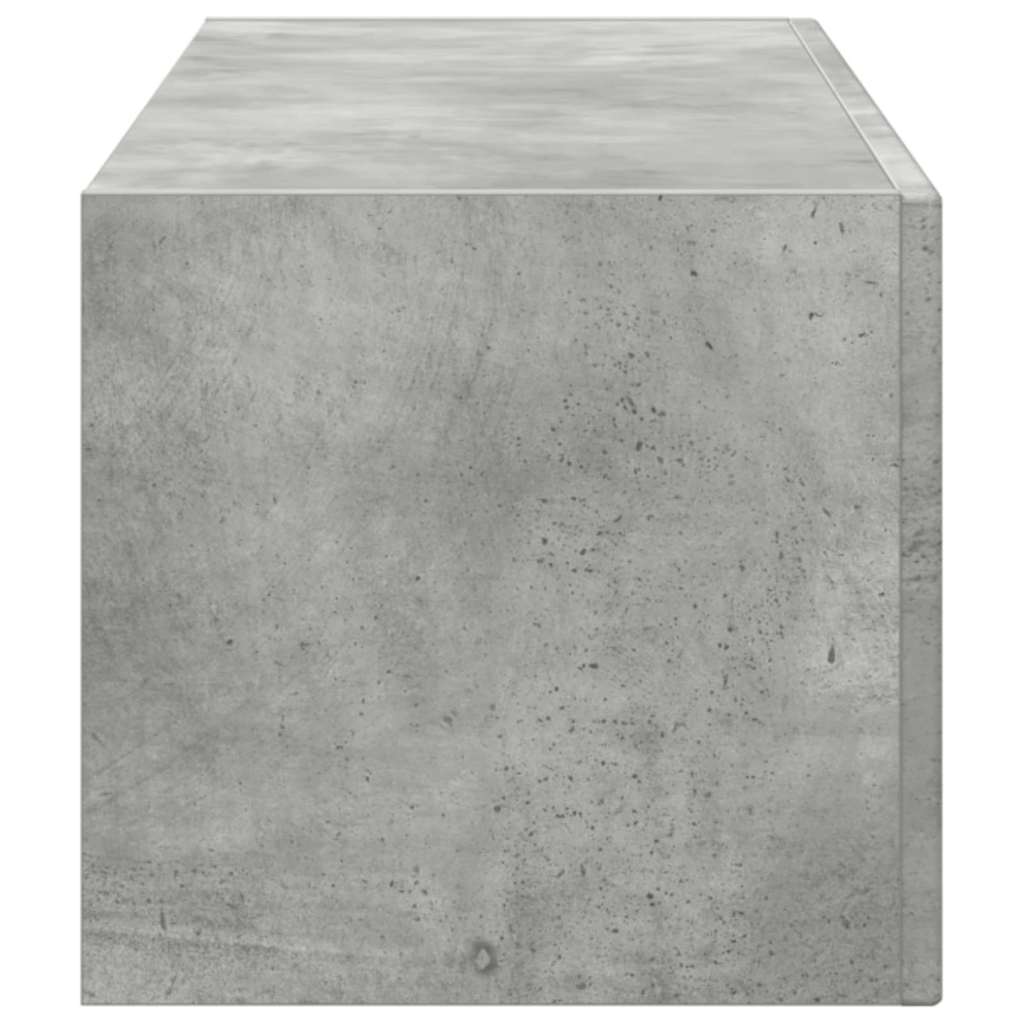 TV vægskab Vægmonteret Beton 98 x 31 x 29,5 cm Konstrueret træ