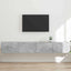 TV vægskab 2 pcs Beton 98 x 31 x 29,5 cm Konstrueret træ