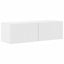 TV vægskab Gloss Hvid 98 x 31 x 29,5 cm Konstrueret træ