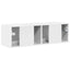 TV vægskab Gloss Hvid 98 x 31 x 29,5 cm Konstrueret træ