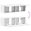 TV vægskab Gloss Hvid 98 x 31 x 29,5 cm Konstrueret træ