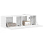 TV vægskab Gloss Hvid 98 x 31 x 29,5 cm Konstrueret træ