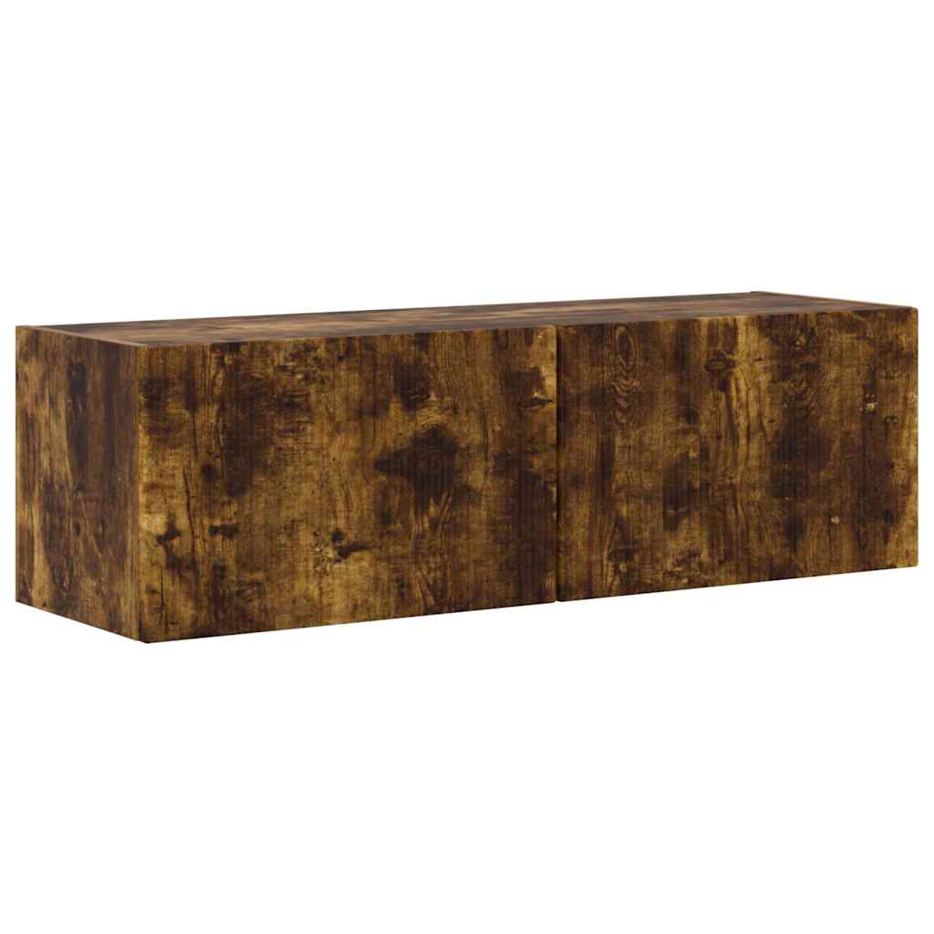 TV vægskab Røget eg 98 x 31 x 29,5 cm Konstrueret træ