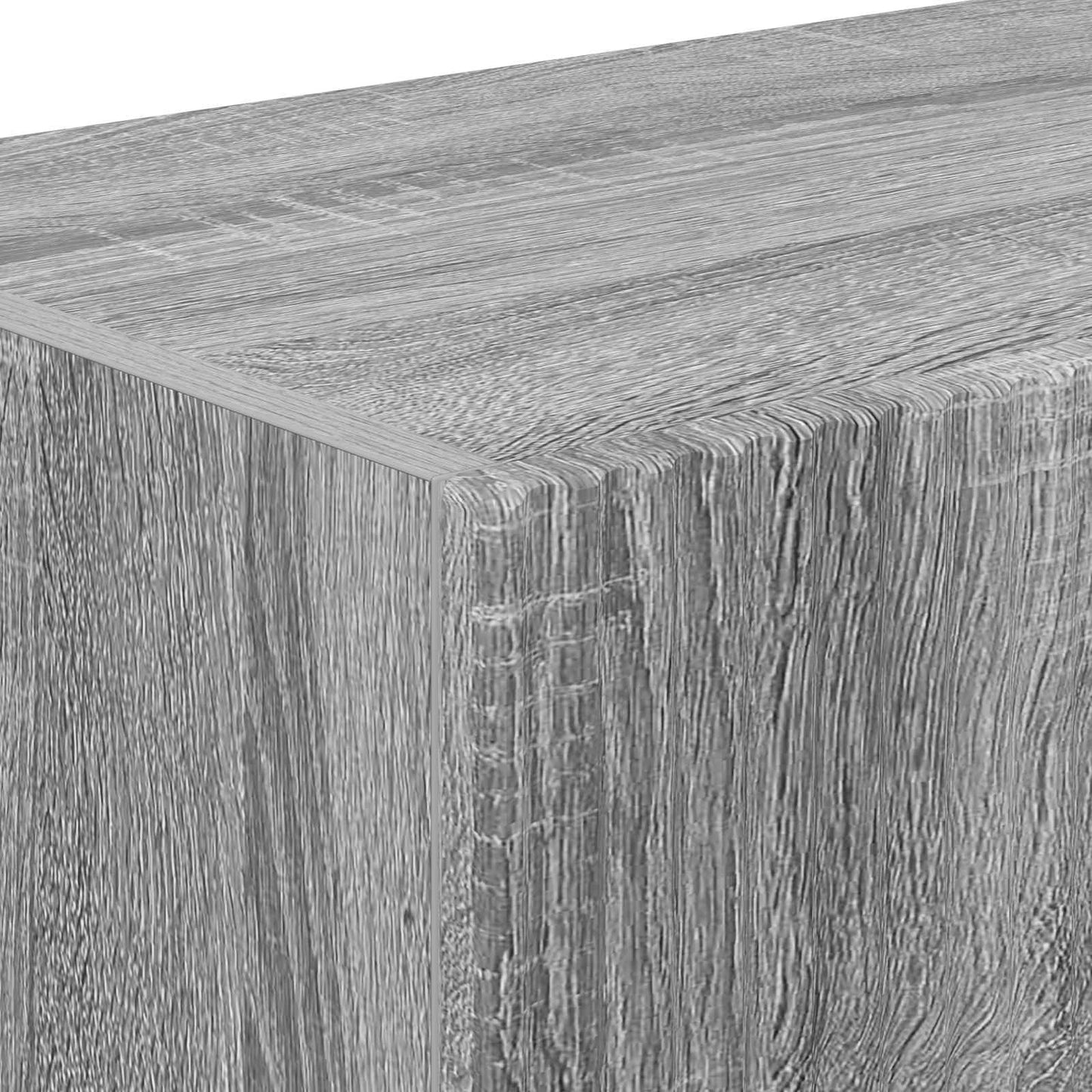 TV vægskab 2 pcs Grå Sonoma 98 x 31 x 29,5 cm Konstrueret træ