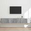TV vægskab 2 pcs Grå Sonoma 98 x 31 x 29,5 cm Konstrueret træ