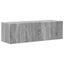 TV vægskab 2 pcs Grå Sonoma 98 x 31 x 29,5 cm Konstrueret træ