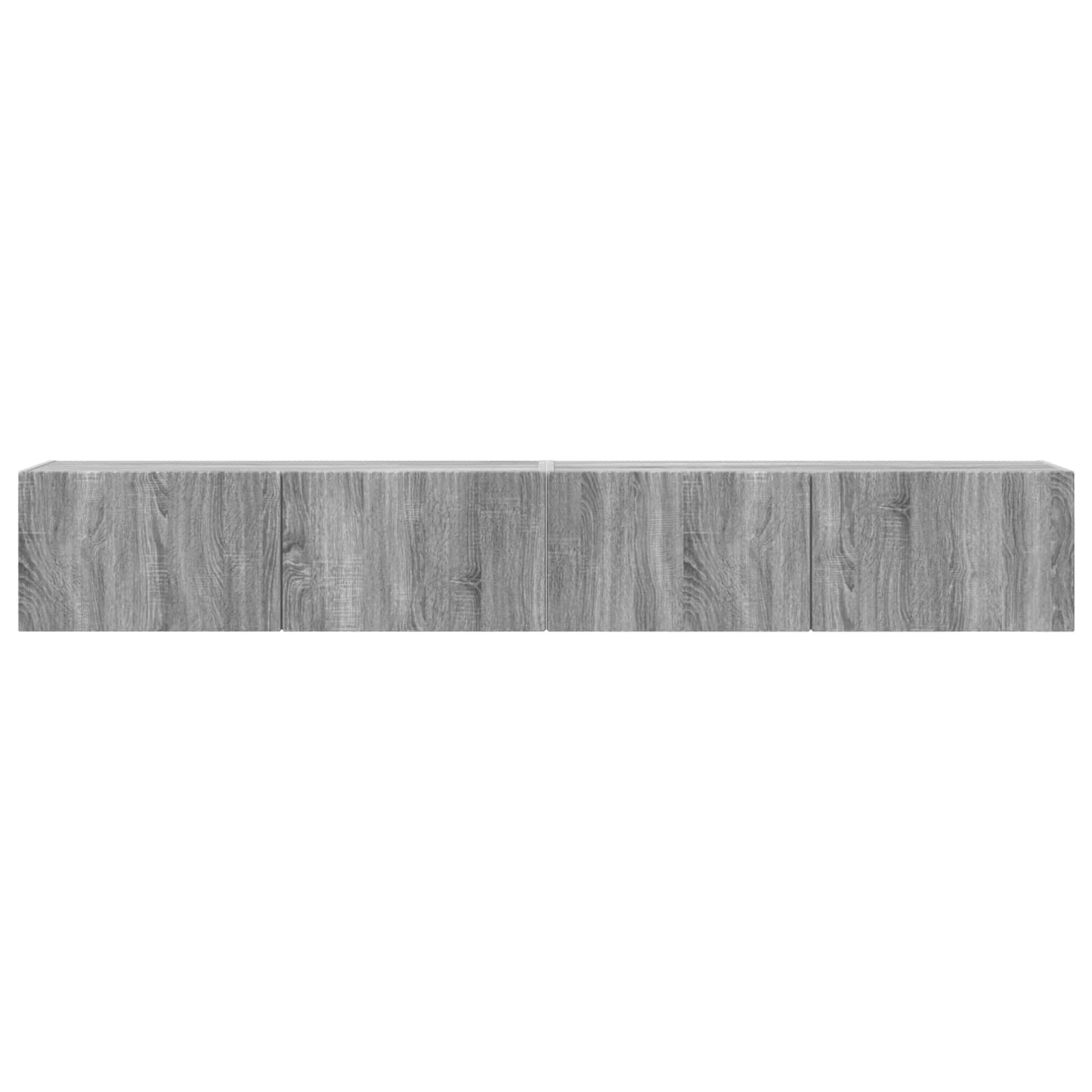 TV vægskab 2 pcs Grå Sonoma 98 x 31 x 29,5 cm Konstrueret træ