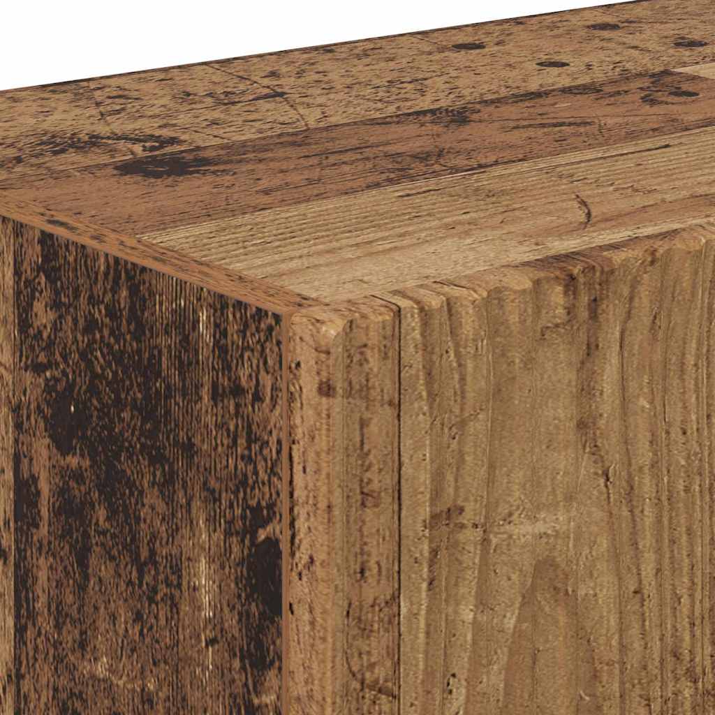 TV vægskab Gammelt træ 98 x 31 x 29,5 cm Konstrueret træ