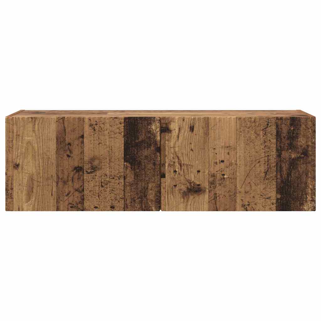 TV vægskab Gammelt træ 98 x 31 x 29,5 cm Konstrueret træ