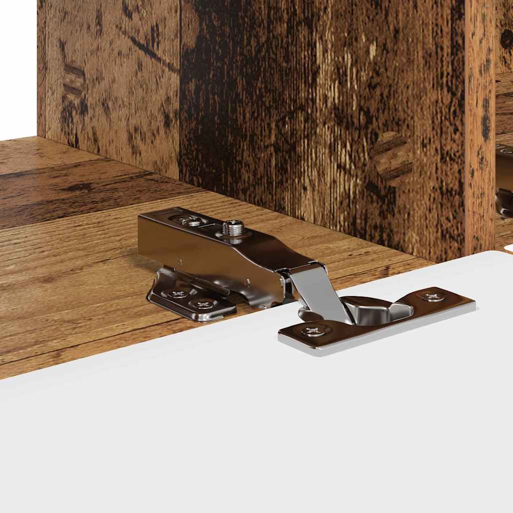 TV vægskab 2 pcs Gammelt træ 98 x 31 x 29,5 cm Konstrueret træ