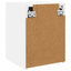 TV vægskab 2 pcs Hvid 30 x 31 x 40 cm Konstrueret træ