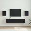 TV vægskab 2 pcs Sort 30 x 31 x 40 cm Konstrueret træ