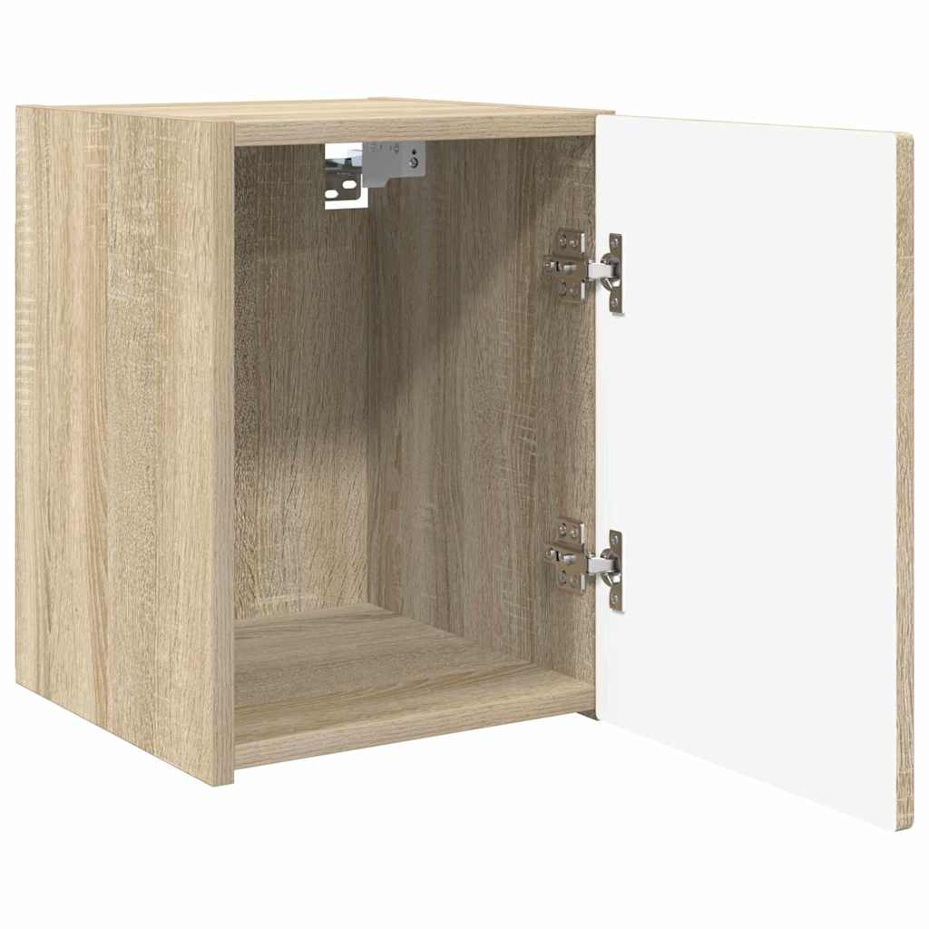 TV vægskab 2 pcs Sonoma 30 x 31 x 40 cm Konstrueret træ