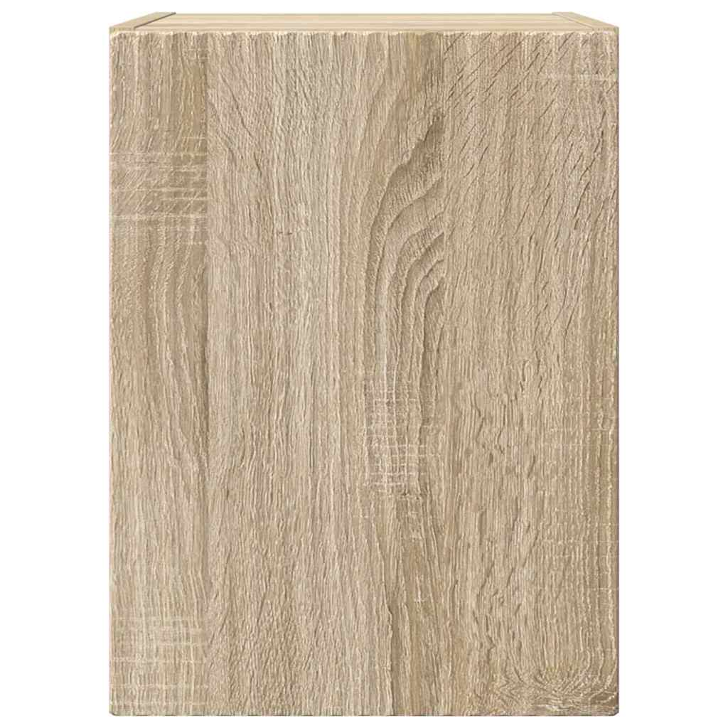 TV vægskab 2 pcs Sonoma 30 x 31 x 40 cm Konstrueret træ