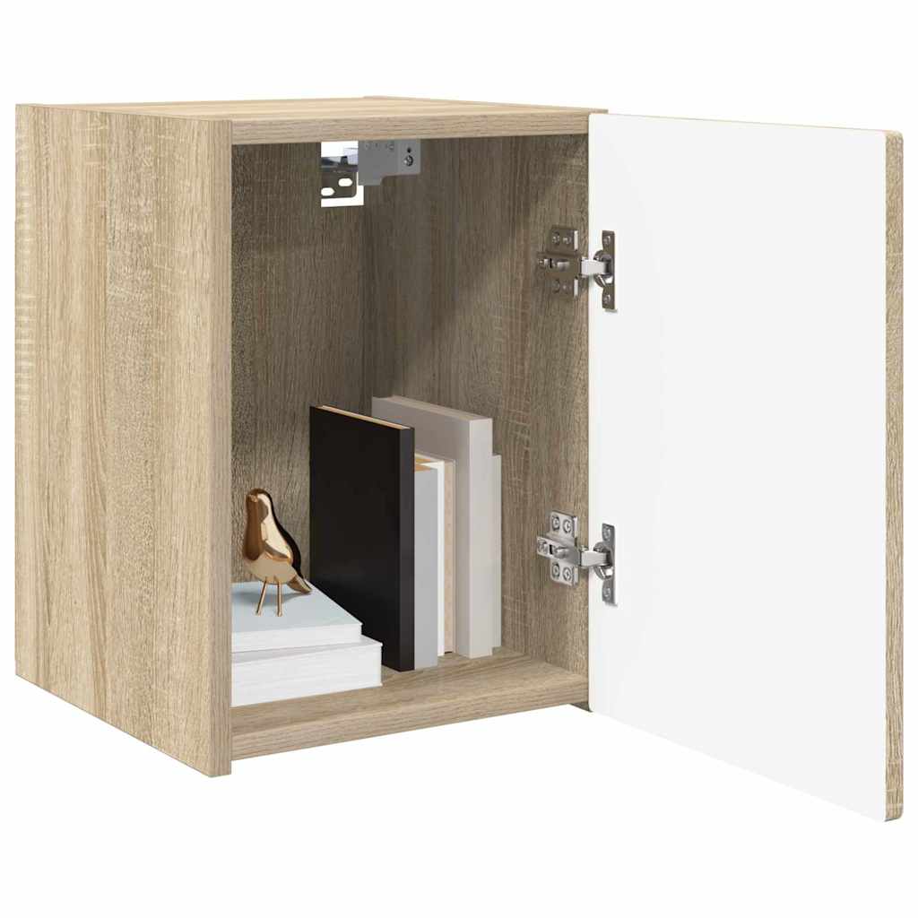 TV vægskab 2 pcs Sonoma 30 x 31 x 40 cm Konstrueret træ