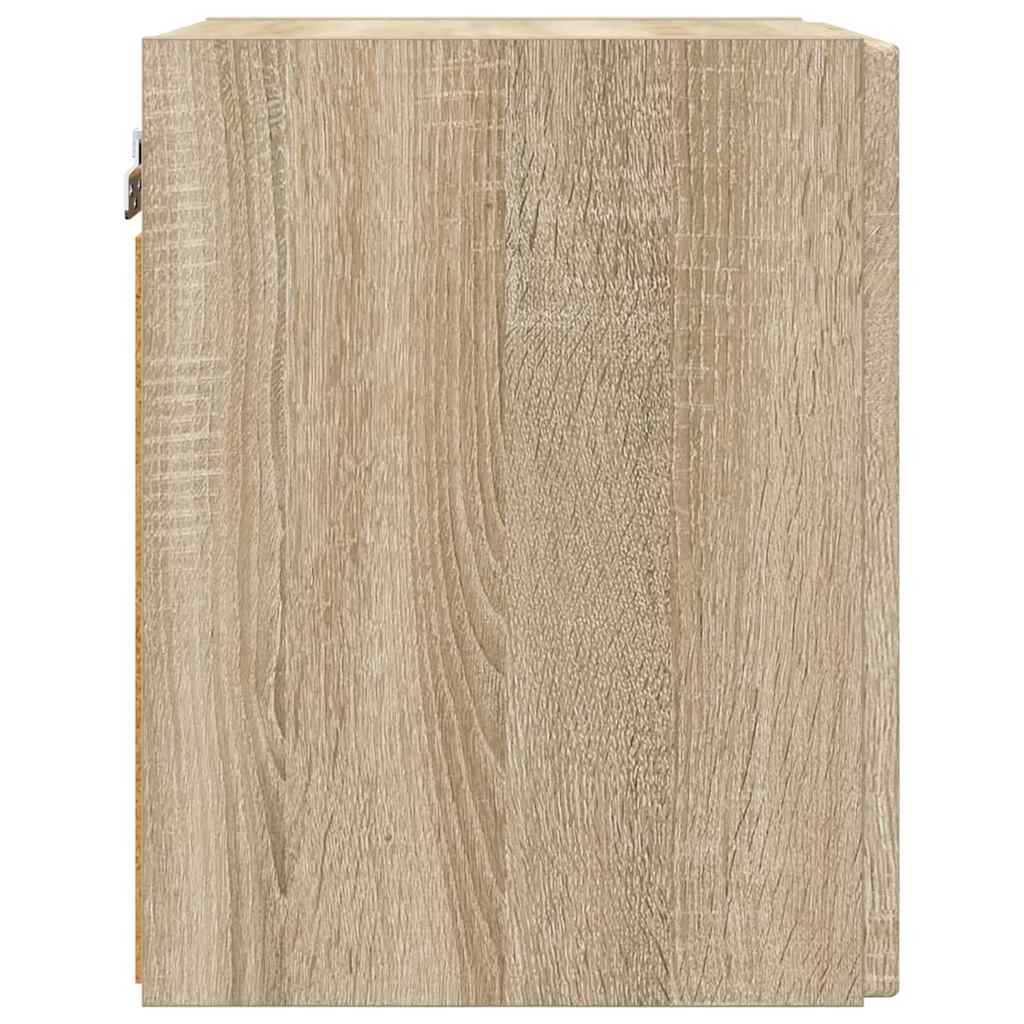 TV vægskab 2 pcs Sonoma 30 x 31 x 40 cm Konstrueret træ