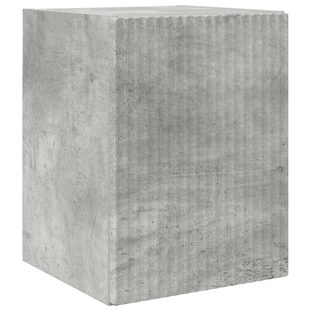 TV vægskab Vægmonteret Beton 30 x 31 x 40 cm Konstrueret træ