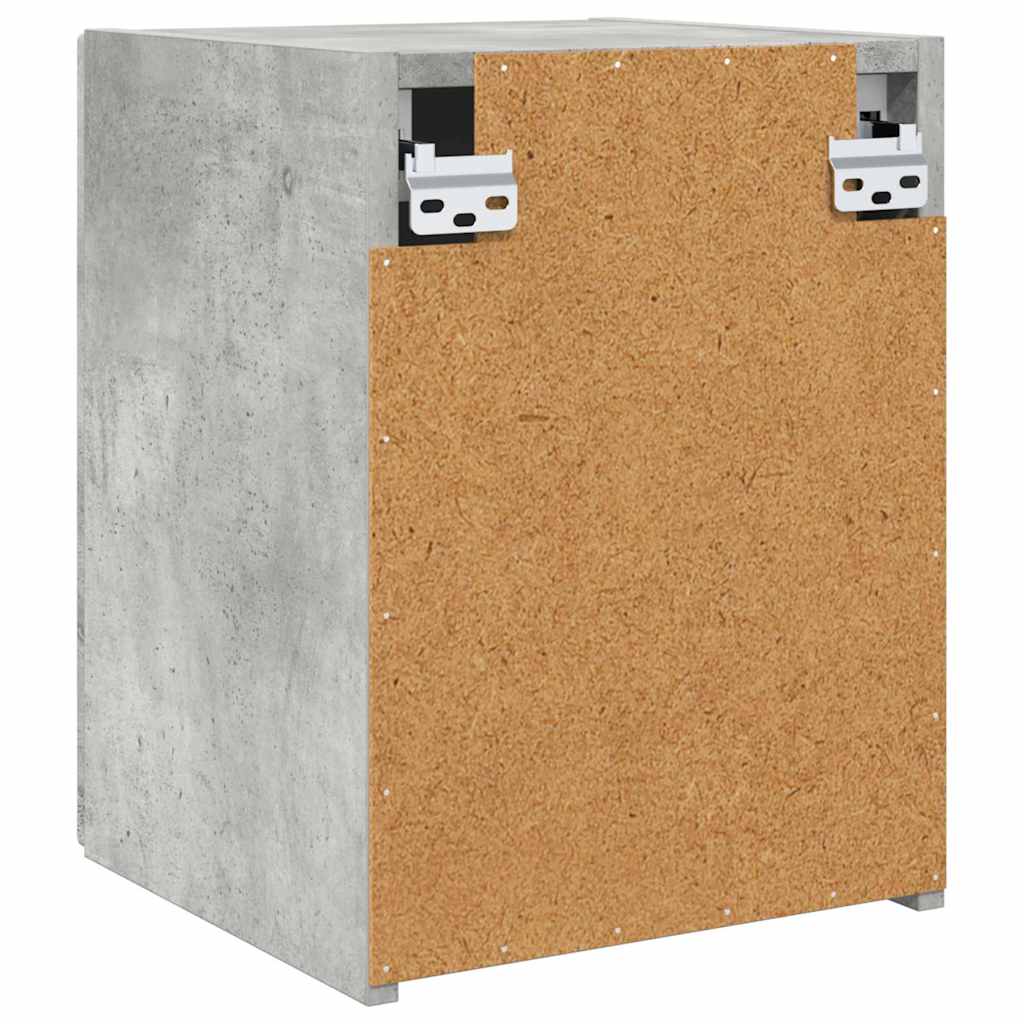 TV vægskab Vægmonteret Beton 30 x 31 x 40 cm Konstrueret træ
