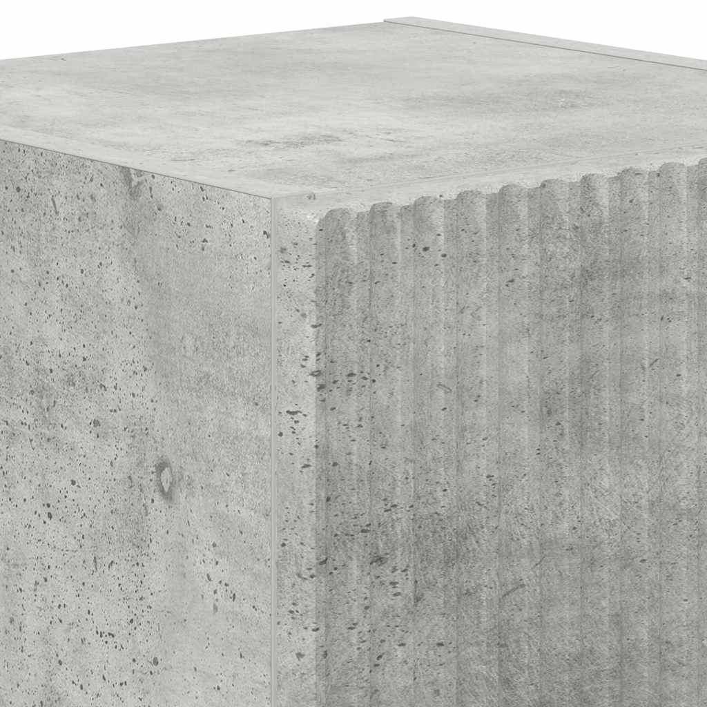 TV vægskab 2 pcs Beton 30 x 31 x 40 cm Konstrueret træ