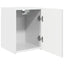 TV vægskab 2 pcs Gloss Hvid 30 x 31 x 40 cm Konstrueret træ