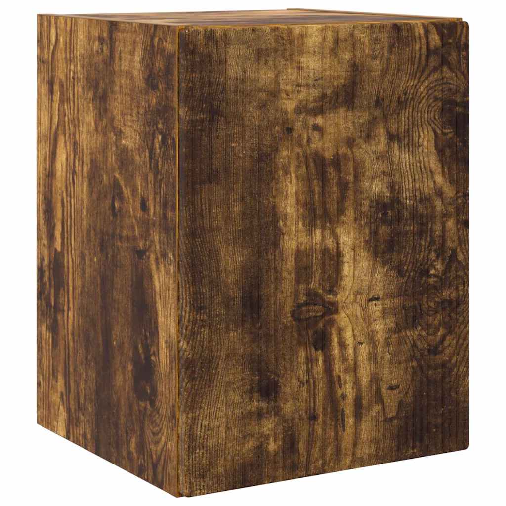 TV vægskab Vægmonteret Røget eg 30 x 31 x 40 cm Konstrueret træ