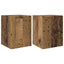 TV vægskab 2 pcs Gammelt træ 30 x 31 x 40 cm Konstrueret træ