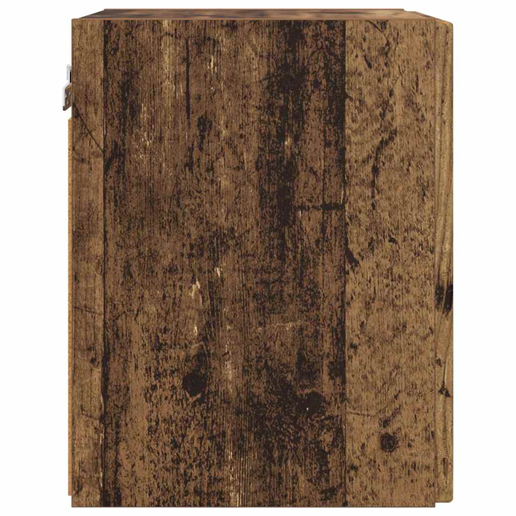 TV vægskab 2 pcs Gammelt træ 30 x 31 x 40 cm Konstrueret træ