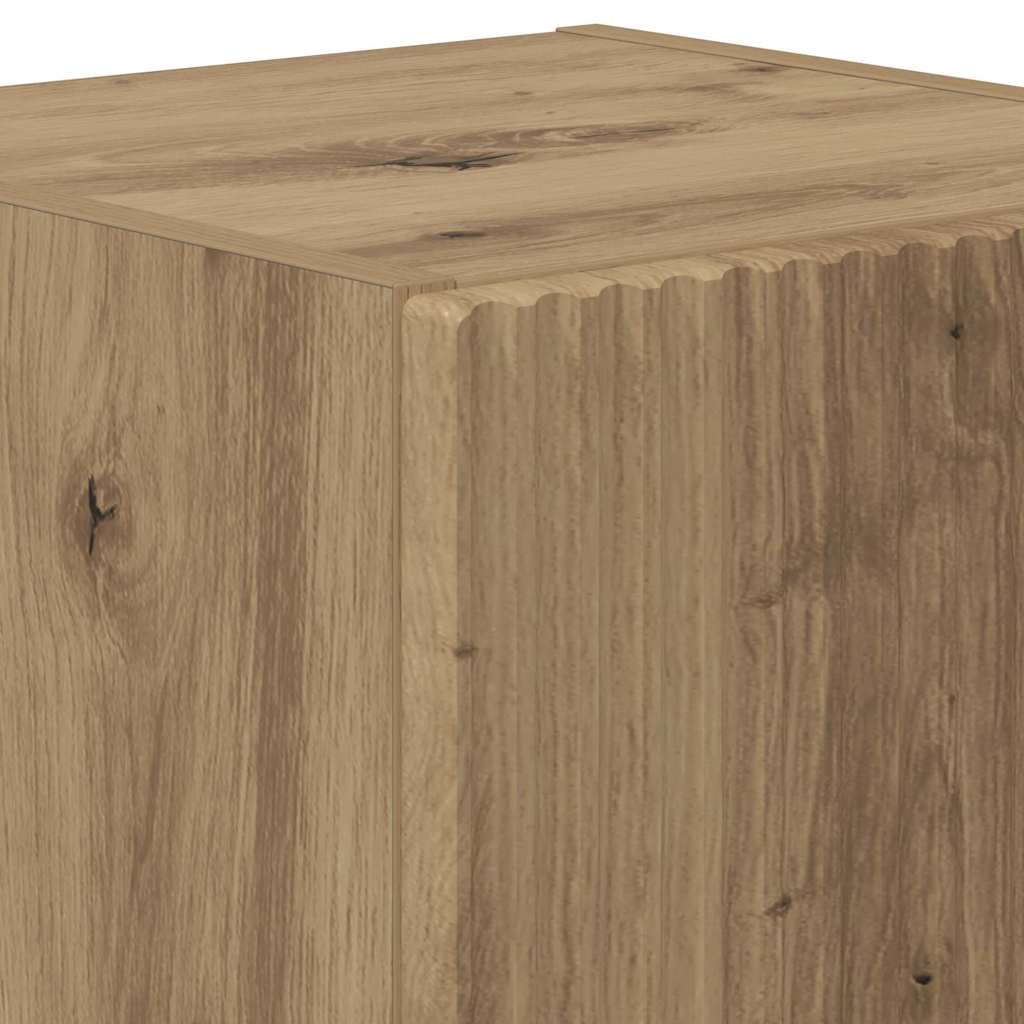 TV vægskab 2 pcs Artisan eg 30 x 31 x 40 cm Konstrueret træ