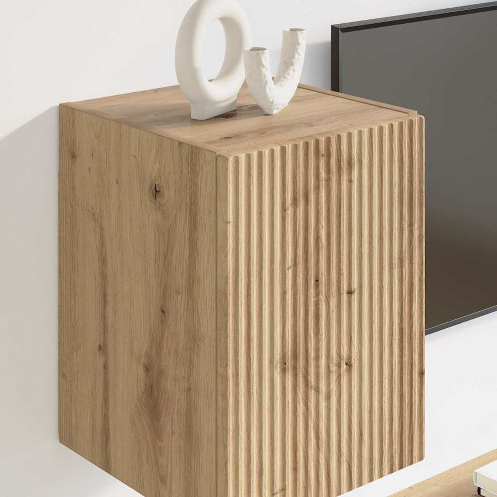 TV vægskab 2 pcs Artisan eg 30 x 31 x 40 cm Konstrueret træ