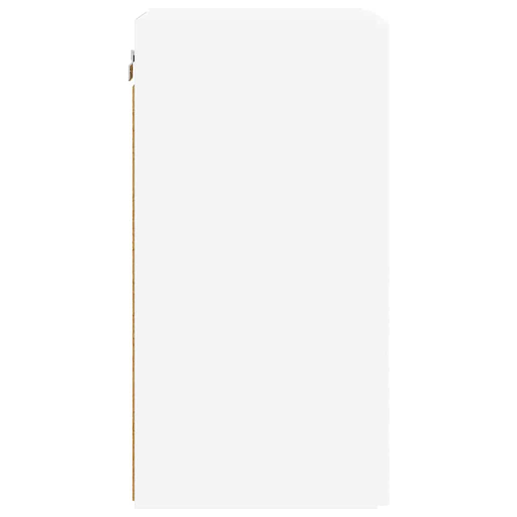 TV vægskab 2 pcs Hvid 30 x 31 x 60 cm Konstrueret træ